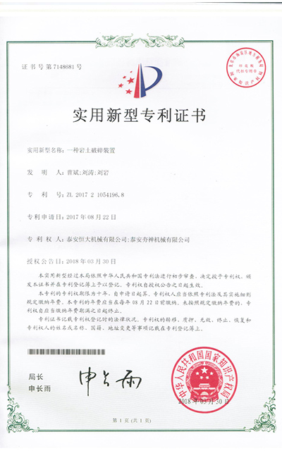 Compactor Type Inspection Certificate